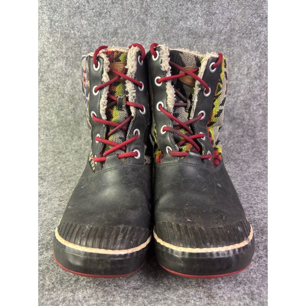 Keen Hoodoo II Waterproof Winter Boots Womens 9 Black Multi Southwest Pattern - Picture 2 of 10